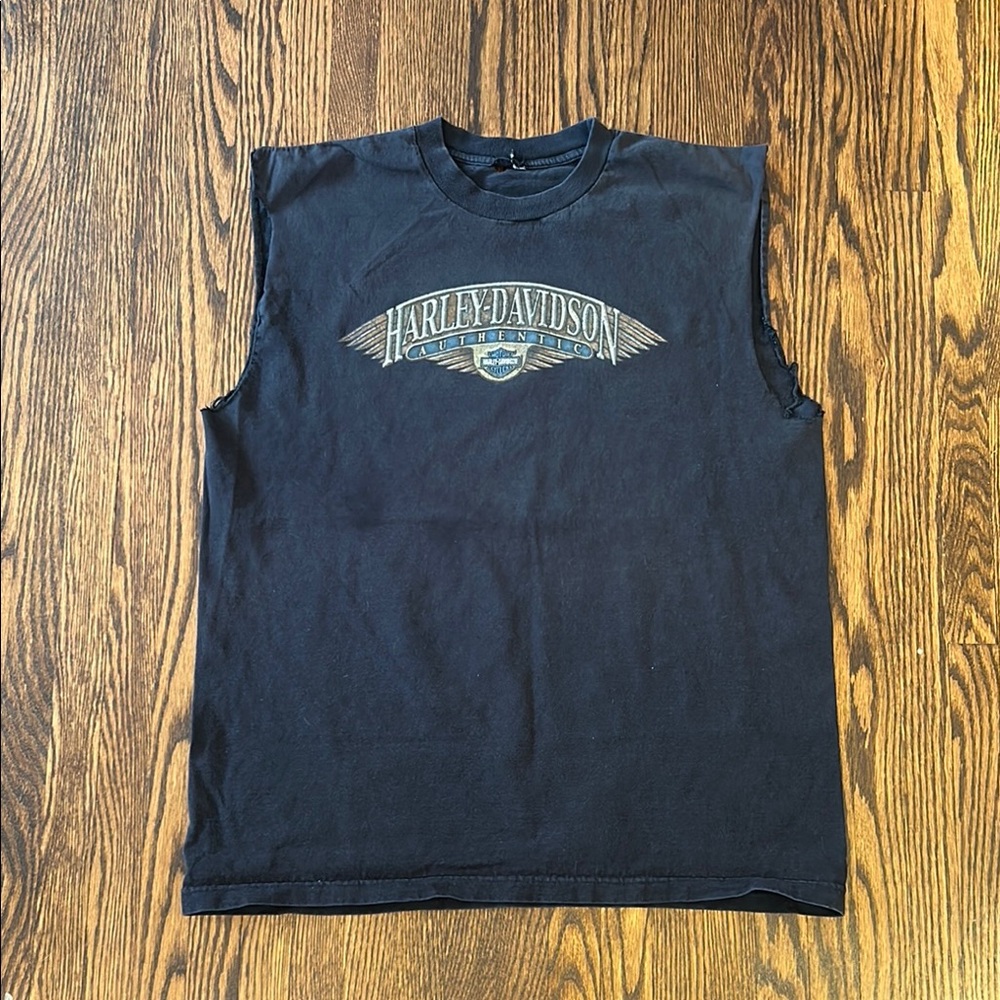 Harley-Davidson Black Sleeveless Tank Top
